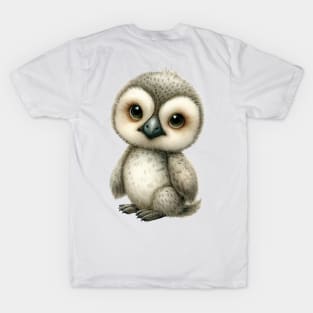 Cute owl in watercolor painting T-Shirt